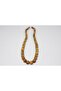 Sandalwood Necklace 8 Mm with Amber Clip - 2