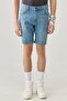 Regular Fit Relaxed Fit 5 Pocket Flexible Rider Jean Shorts - 2