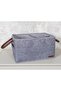 Gray 3-Eye Felt Leather Baby Care Set - 4