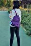 Women's Purple Backpack Daily Use Wrinkle Waterproof Wrinkle 12'' inch 35x30x15 cm Nemo Group - 4
