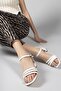 White Women's Heeled Sandals0012355