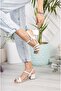 White Women's Heeled Sandals0012355 - 7