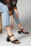 Black Women's Heeled Sandals0012355 - 4