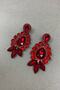 Red Sayor Bridal Henna Crown and Earring Set – Wedding & Henna & Wedding, Stylish Design, Women's Accessory – - 4