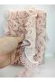 Powder Laser Cut Pearl Pleated Ruffle Ribbon – Ribbon, Stylish Design, Women's Accessory - 3