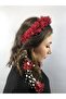 Burgundy Laser Cut Pearl Crown – Special Design, Accessory, Quality Production, Eye-Catching Style - 2