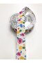 White Flamingo Patterned Grosgrain Ribbon 2.5 cm – Ribbon, Stylish Design, Women's Accessory – Ribbon - 8