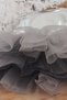 Girl's Gray Tutu Dress with Bow on the Back Bandana Set Birthday Dress - 5