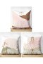 3-Piece Double Sided Colorful Drawing Bohemian Motif Modern Suede Pillow Throw Pillow Cover Set