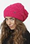 36 Lined Knitwear Knitted Beret - Fuchsia - 3
