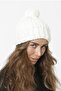 51u Pompom Knitwear Knitted Beanie - Bone - 2