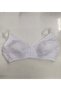 Women's White Jersey Gathering Cotton Inside Perfect Gathering Bra - 2