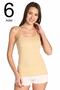 Women's Skin 6 Pack String Strap Undershirt ELF568T0135CCM6 - 2