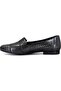 D19Ya-3585 Women's Leather Ballerinas Platinum - 2