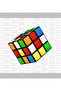 3D Rubik's Cube Patterned Intelligence Game School Poster - 2