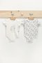 Base. Polo Assn Licensed Roses Cream Baby Girl 2-Piece Short Sleeve Bodysuit