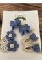 Knitted Snap and Clip 6-Piece Buckle Set