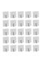 25 Pieces Self Adhesive Transparent Hanger Metal Hook Hanger