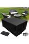 Black Waterproof Sofa and Table Set - Chair Protector, 200X160X80 Tarpaulin - 5