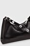 Women's Lizard Black Baguette Bag 195 - 2