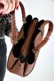 Dm-1243& Nubuck Women's Hand and Shoulder Strap Bag Brown - 5