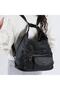 504 Local Washing Leather Women's Backpack Ladies Shoulder Bag Black