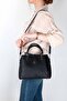 Dm1242& Bag with Hand and Shoulder Strap Black - 3