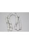 Howlite Stone Necklace with 8mm Amber Clip - 5