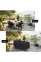 Black Waterproof Sofa and Table Set - Chair Protector, 200X160X80 Tarpaulin - 3