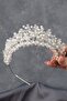 Aren Bridal Henna Crown with Crystal Beads - 3