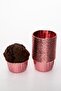 Rose Gold Glossy Coating 25-Piece Cake Mold 6.5x4 Cm Muffin Cupcake Stand Capsule - 5