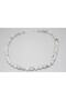 Howlite Stone Necklace with 8mm Amber Clip - 4