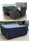 Black Waterproof Sofa and Table Set - Chair Protector, 200X160X80 Tarpaulin - 4
