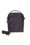 2030 Canvas (Cotton) Fabric Men's Hand and Shoulder Strap Bag Black