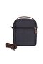 2030 Canvas (Cotton) Fabric Men's Hand and Shoulder Strap Bag Black - 3