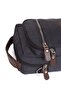 2030 Canvas (Cotton) Fabric Men's Hand and Shoulder Strap Bag Black - 4