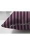 Light Dark Plum Colored Line Design Decorative Suede Pillow Throw Pillow Cover - 3