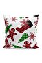 New Year's Themed Plaid Design Suede Pillow Cushion Cover