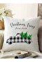 Christmas Themed Plaid Trolley Modern Raschel Knitted Pillow Throw Pillow Cover