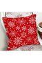 Christmas Themed Snowflakes Special Design Suede Pillow Cushion Cover - 2