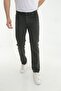Men's Khaki Regular Fit Straight Model Jeans Denim Trousers - 3