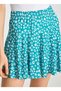2Yal78031Ik Normal Waist Above Knee Dark Green Women's Skirt - 5