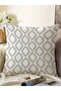 Cream Droplet Design Digital Printed Modern Raschel Knitted Pillow Throw Pillow Cover