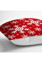 Red Floor Snowflake Special Design Christmas Themed Pillow Throw Pillow Cover - 3