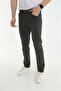 Men's Khaki Regular Fit Straight Model Jeans Denim Trousers - 2