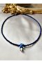Murano Glass Turtle Navy Blue Beaded Women's Necklace - 3