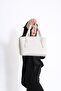 Women's Monogram Printed Handbag 2066 Cream - 4