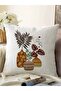 Tropical Leaves in the Jar Digital Printed Raschel Knitted Pillow Throw Pillow Cover