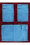 3 Pieces Blue Color Bath Towels - 3