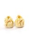 Organic Newborn Booties - Muslin - Lemon (0-6 MONTHS)